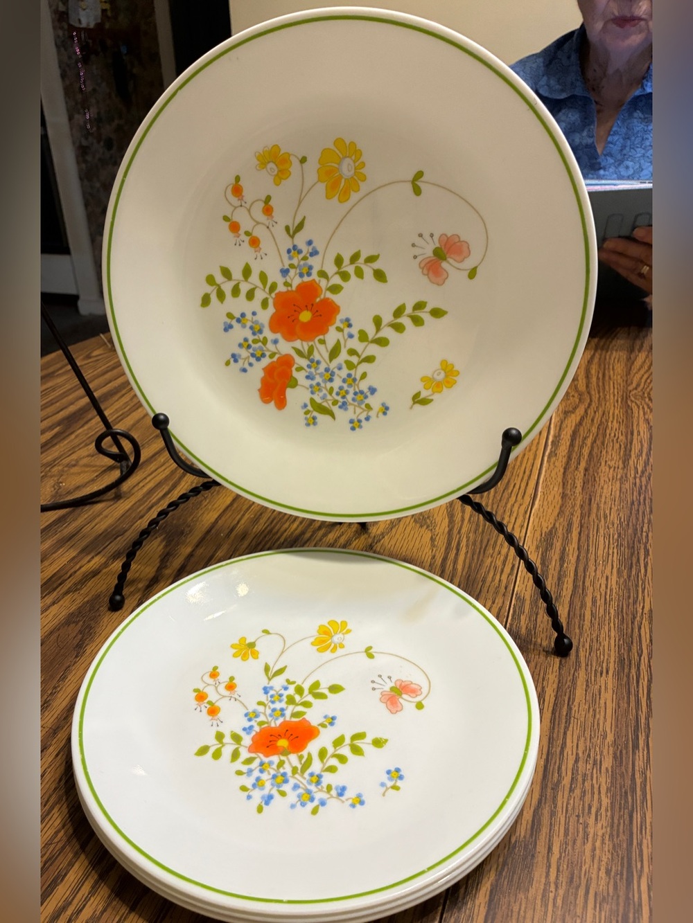 vintage Corelle by Corning Wildflower dinner & 3 lunch plates